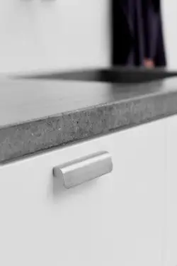 Click Here To Enlarge This Photo Of Furnipart 'Fall' Cabinet Pull L140mm - Inox Look (434320128-66)