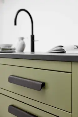 Click Here To Enlarge This Photo Of Furnipart 'Fall' Cabinet Pull L140mm - Antique Bronze (434320128-94)