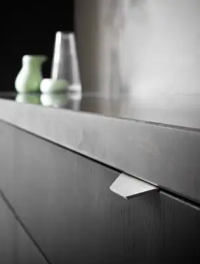 Click Here To Enlarge This Photo Of Furnipart 'Blaze 2' Edge Pull L60mm - Inox Look (434520060-66)
