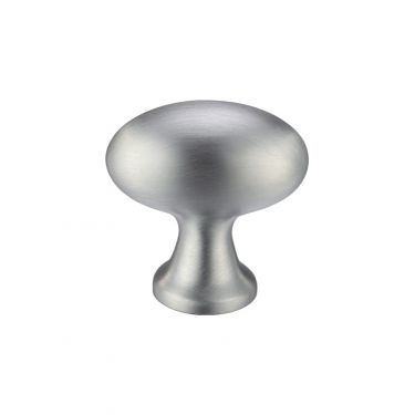 Click Here To Enlarge This Photo Of FCH05CSC - Zoo Hardware Oval Cupboard Knob 38mm dia. Satin Chrome