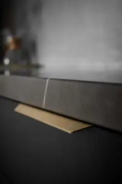 Click Here To Enlarge This Photo Of Furnipart 'Blaze 2' Edge Pull L200mm - Brushed Brass (434520200-31)