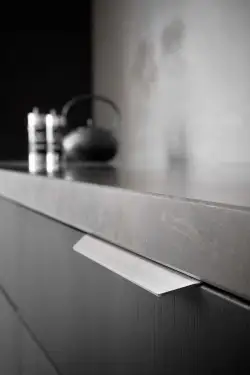 Click Here To Enlarge This Photo Of Furnipart 'Blaze 2' Edge Pull L200mm - Inox Look (434520200-66)