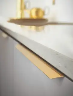 Furnipart 'Blaze 2' Edge Pull L350mm - Brushed Brass (434520350-31)
