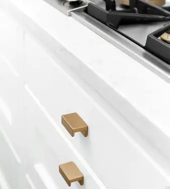 Click Here To Enlarge This Photo Of Furnipart 'Station' Cabinet Knob L44mm - Brushed Brass (437620032-31)