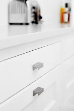 Click Here To Enlarge This Photo Of Furnipart 'Station' Cabinet Knob L44mm - Inox Look (437620032-66)