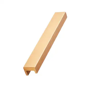 Click Here To Enlarge This Photo Of Furnipart 'Station' Cabinet Pull L190mm / C160mm  - Brushed Brass (437620160-31)