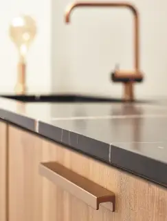 Furnipart 'Station' Cabinet Pull L190mm / C160mm  - Brushed Brass (437620160-31)