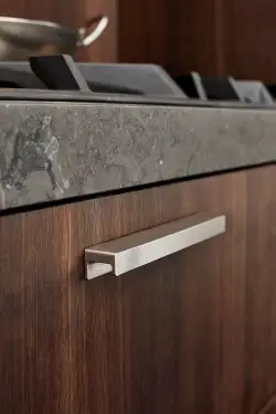Click Here To Enlarge This Photo Of Furnipart 'Station' Cabinet Pull L190mm / C160mm - Inox Look (437620160-66)