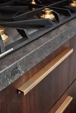 Click Here To Enlarge This Photo Of Furnipart 'Station' Cabinet Pull L350mm / C320mm - Brushed Brass (437620320-31)