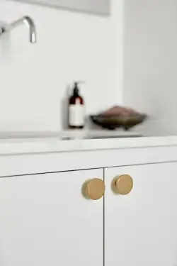 Click Here To Enlarge This Photo Of Furnipart 'Plato' Cabinet Knob D42mm - Brushed Brass (441320042-31)