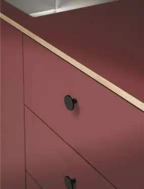 Click Here To Enlarge This Photo Of Furnipart 'Plato' Cabinet Knob D42mm - Brushed Matt Black (441320042-76)
