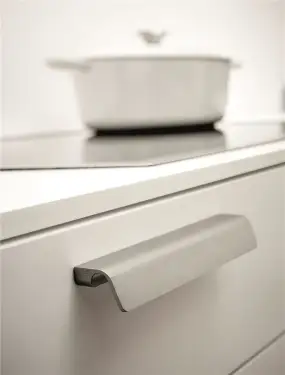 Click Here To Enlarge This Photo Of Furnipart 'Fringe' Cabinet Pull L170mm / C160mm - Inox Look (442220160-66)