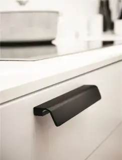 Furnipart 'Fringe' Cabinet Pull L170mm / C160mm - Brushed Matt Black (442220160-76)