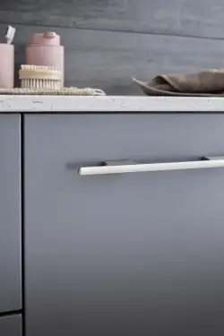 Click Here To Enlarge This Photo Of Furnipart 'Tau' Cabinet Pull L286mm / C160mm - Inox Look (446320160-66)