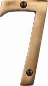 C1560 7-AT Heritage Brass Numeral 7 Face Fix 76mm (3") Antique Brass Finish