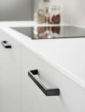Click Here To Enlarge This Photo Of Furnipart 'Seam' Cabinet Pull L170mm / C160mm - Black (448920160-9005)