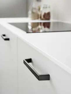 Furnipart 'Seam' Cabinet Pull L170mm / C160mm - Black (448920160-9005)