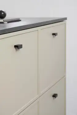 Click Here To Enlarge This Photo Of Furnipart 'Elan' Cabinet Knob L50mm - Brushed Matt Black (453320032-76)