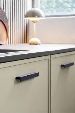 Click Here To Enlarge This Photo Of Furnipart 'Elan' Cabinet Pull L200mm - Brushed Matt Black (453320160-76)