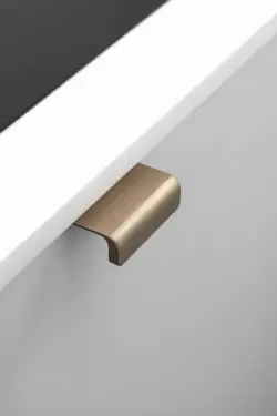 Click Here To Enlarge This Photo Of Furnipart 'Artisan' Cabinet Pull L40mm - Brushed Brass (454320040-31)