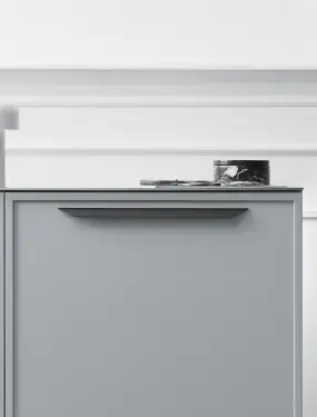 Click Here To Enlarge This Photo Of Furnipart 'Streamline' Cabinet Pull L384mm / C256mm - Black (454520256-9005)