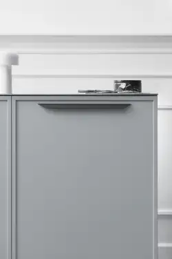 Click Here To Enlarge This Photo Of Furnipart 'Streamline' Cabinet Pull L384mm / C256mm - Black (454520256-9005)