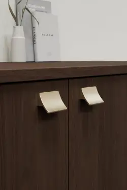 Click Here To Enlarge This Photo Of Furnipart 'Ciel' Cabinet Pull L50mm / C32mm - Matt Brass (459220032-40)