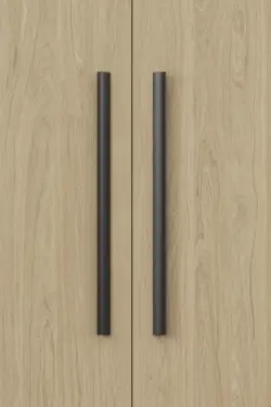 Click Here To Enlarge This Photo Of Furnipart 'Ciel' Cabinet Pull L600mm / C544mm - Matt Black (459220544-9005)