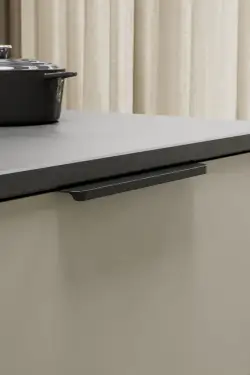 Click Here To Enlarge This Photo Of Furnipart 'Comet' Cabinet Pull L200mm / C160mm - Matt Black (459420200-9005)