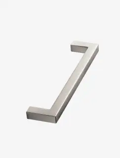 Furnipart 'Square 10' Cabinet Pull L138mm / C128mm - Inox Look (510360128/66)