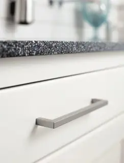 Furnipart 'Square 10' Cabinet Pull L234mm / C224mm - Inox Look (510360224/66)