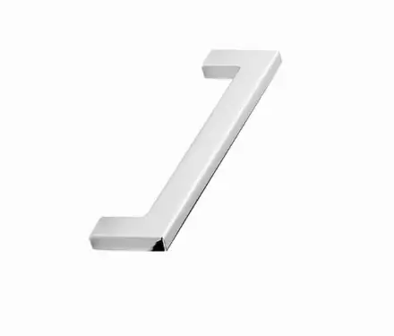 Click Here To Enlarge This Photo Of Furnipart 'Flat' Cabinet Pull L142mm / C128mm - Bright Chrome (512860128-08)