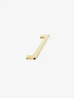 Furnipart 'Flat' Cabinet Pull L142mm / C128mm - Polished Brass (512860128-29)