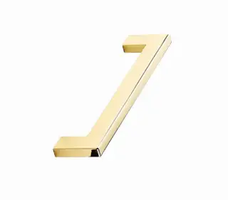 Furnipart 'Flat' Cabinet Pull L142mm / C128mm - Polished Brass (512860128-29)