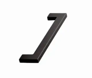Furnipart 'Flat' Cabinet Pull L142mm / C128mm - Matt Black (512860128-99)