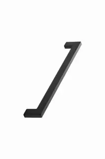 Furnipart 'Flat' Cabinet Pull L206mm / C192mm - Matt Black (512860192-99)