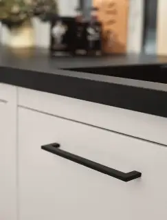 Furnipart 'Flat' Cabinet Pull L270mm / C256mm - Matt Black (512860256-99)