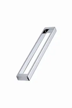 Click Here To Enlarge This Photo Of Furnipart 'Cubico' Cabinet Pull L201mm / C192mm - Bright Chrome (518660192-08)