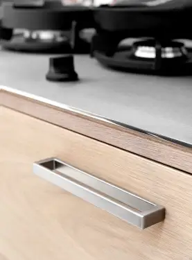 Click Here To Enlarge This Photo Of Furnipart 'Cubico' Cabinet Pull L201mm / C192mm - Inox Look (518660192-66)