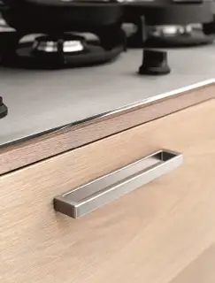 Furnipart 'Cubico' Cabinet Pull L201mm / C192mm - Inox Look (518660192-66)