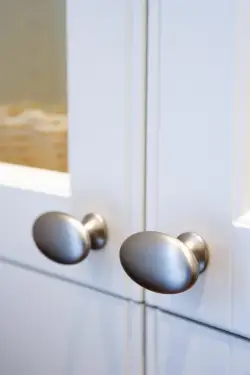 Click Here To Enlarge This Photo Of Furnipart 'Oval' Simple Cabinet Knob L60mm - Inox Look (525060060/66)