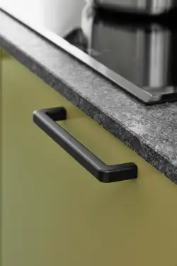 Click Here To Enlarge This Photo Of Furnipart 'Mango' Cabinet Pull L172mm / C160mm - Black (529060160-9005)