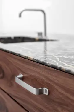 Click Here To Enlarge This Photo Of Furnipart 'Rio' Cabinet Pull L164mm / C128mm - Inox Look (530660128-66.1)