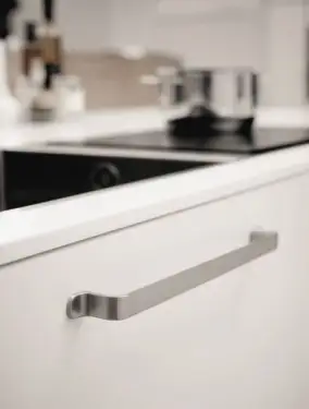 Click Here To Enlarge This Photo Of Furnipart 'Rio' Cabinet Pull L164mm / C128mm - Inox Look (530660128-66.1)