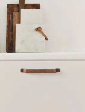 Click Here To Enlarge This Photo Of Furnipart 'Rio' Cabinet Pull L164mm / C128mm - Antique Copper (530660128-98.1)