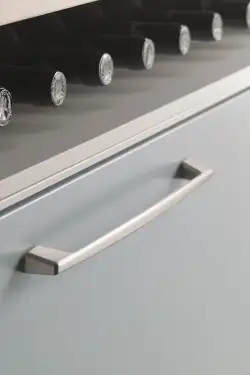 Click Here To Enlarge This Photo Of Furnipart 'Car' Cabinet Pull L181mm / C160mm - Inox Look (530860160-66)