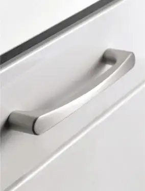 Click Here To Enlarge This Photo Of Furnipart 'Phone' Cabinet Pull L178mm / C160mm - Inox Look (531460160-66)