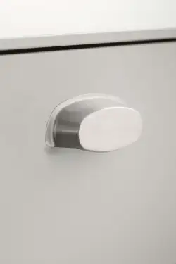 Click Here To Enlarge This Photo Of Furnipart 'Pharma' Cup Pull L95mm / C64mm - Inox Look (534360064-66)