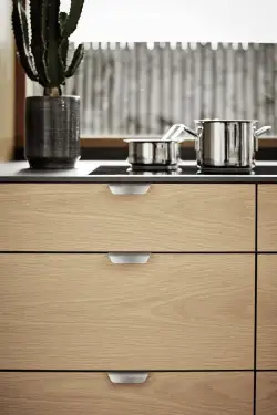 Click Here To Enlarge This Photo Of Furnipart 'Wow' Cabinet Pull L96mm / C64mm - Inox Look (534660064-66)