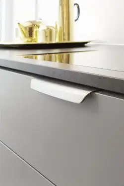 Click Here To Enlarge This Photo Of Furnipart 'Wow' Cabinet Pull L160mm / C192mm - Inox Look (534660160-66)